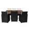 Flash Furniture 7 Piece Natural/Black Modular Patio Set & Cushions TW-3WBE00-NAT-GG - alternate 8